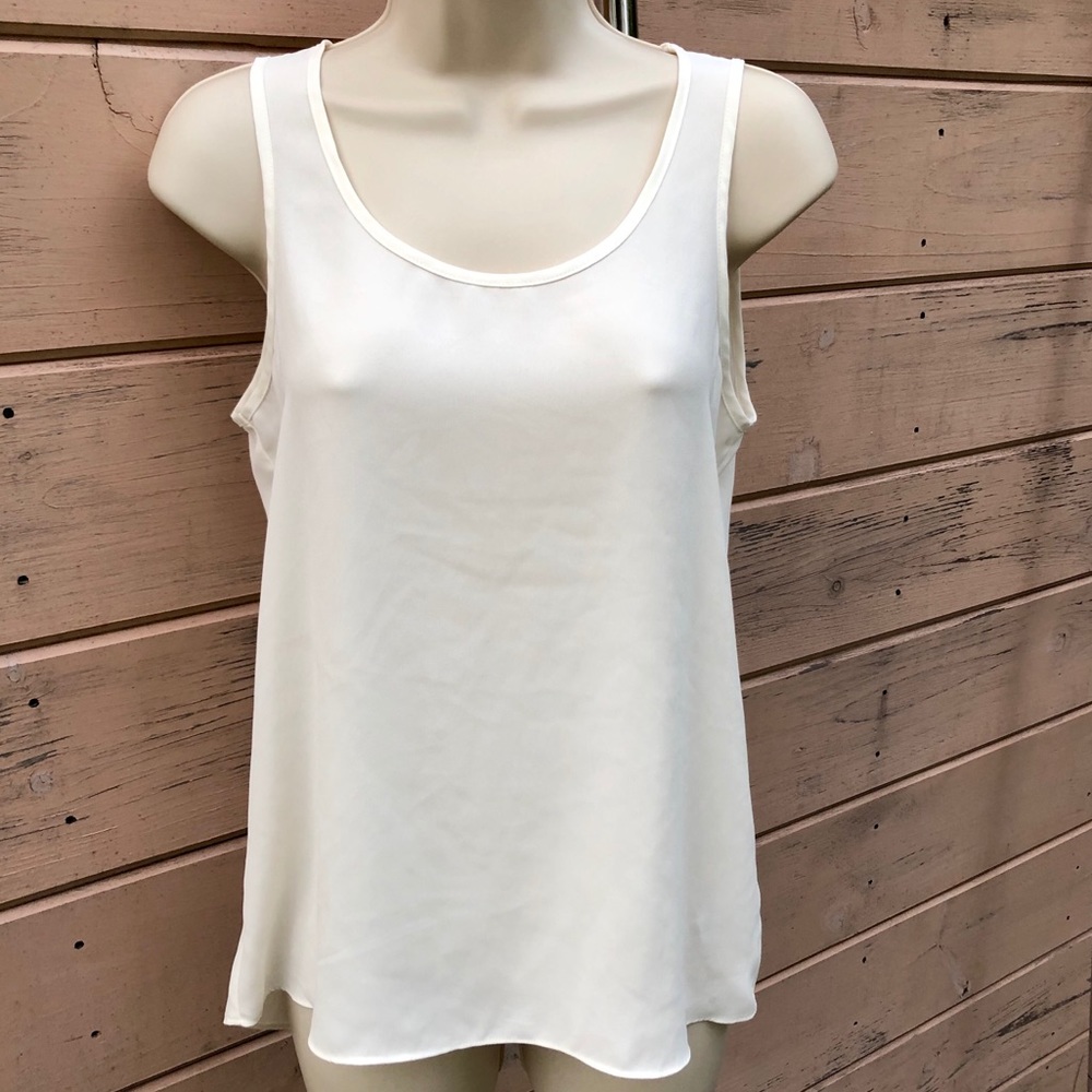 Express Sheer White Tank | Open Back
